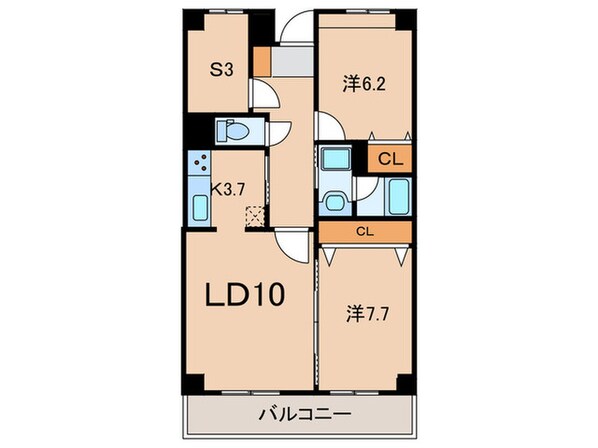 目黒本町マンションの物件間取画像